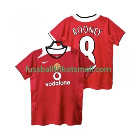 Fußballtrikots Manchester United Rooney 8 2006 Retro 2005 Kurzarm Heimtrikotsatz kaufen